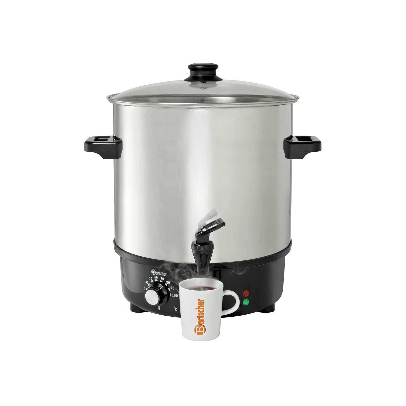 Bartscher A200052 Glühweintopf Ansicht Komplett mit Tasse